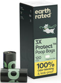 Odor-Blocking Dog Poop Bags Refill Rolls With 3X Protect Technology - 120 Bags