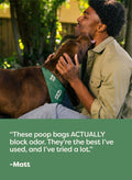 Odor-Blocking Dog Poop Bags Refill Rolls With 3X Protect Technology