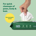 Dog Grooming Wipes - Hypoallergenic Wipes for Paws, Body & Bum | Gentle Daily Cleaning
