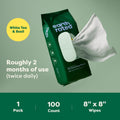 Dog Grooming Wipes - Hypoallergenic Wipes for Paws, Body & Bum | Gentle Daily Cleaning