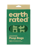 Easy-Tie Handle Poop Bags - 120 Bags / Unscented