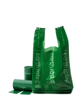 Dog Poop Bags With Handles on a Roll