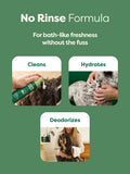 No-Rinse Dog Shampoo - Waterless Foam Cleanser For All Coats